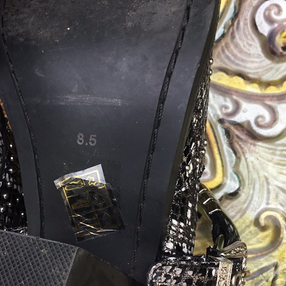 Jeffrey Campbell Black Calhoun Silver Studded Western Booties - Picture 14 of 16